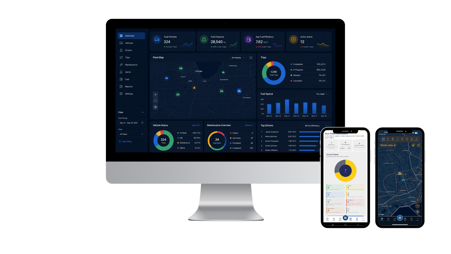 Crystal Mobility Platform dashboard